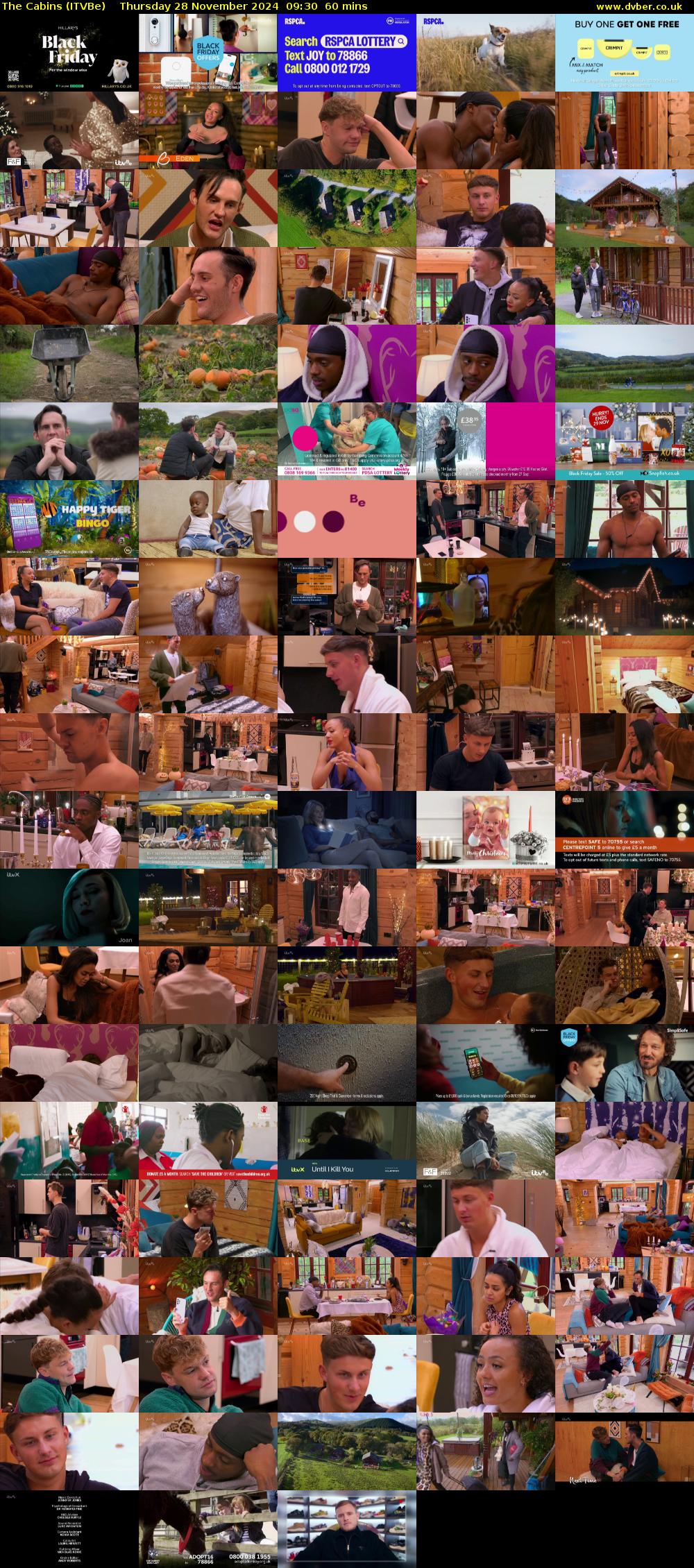 The Cabins (ITVBe) Thursday 28 November 2024 09:30 - 10:30