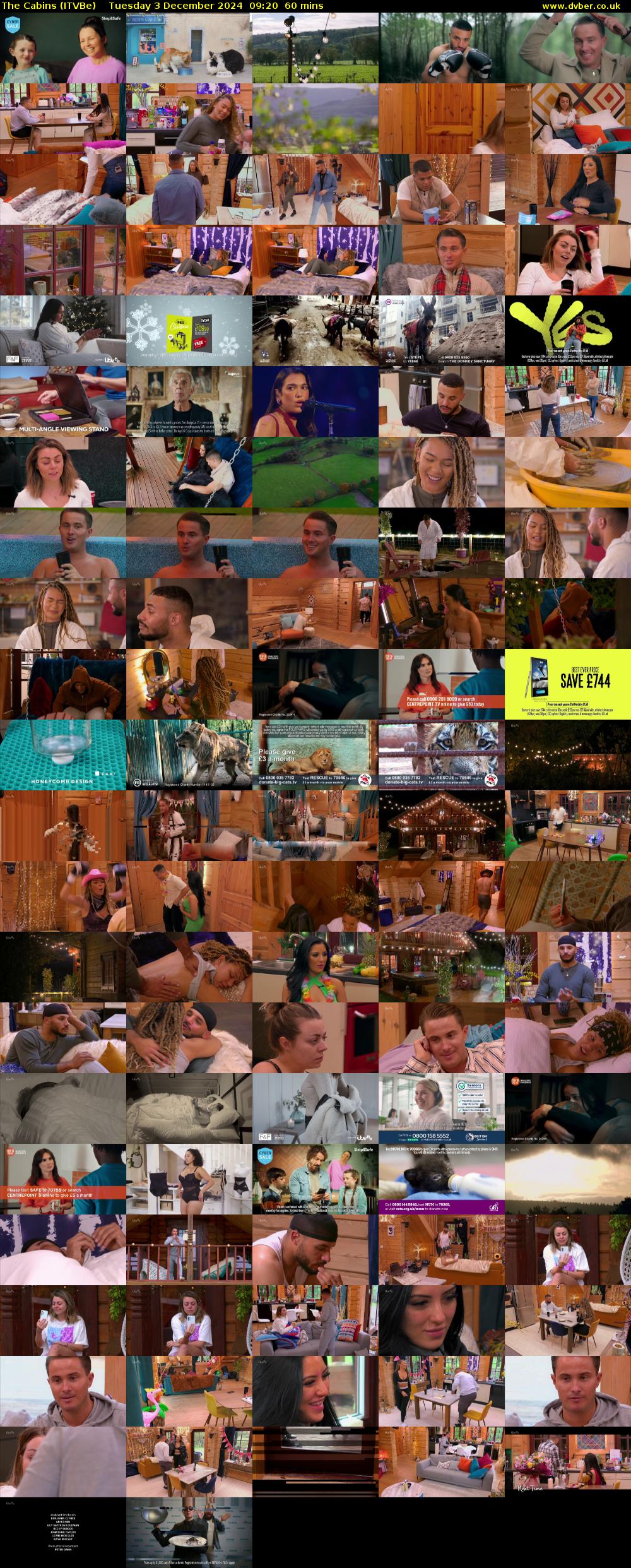 The Cabins (ITVBe) Tuesday 3 December 2024 09:20 - 10:20