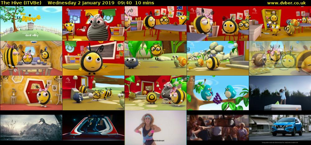 The Hive (ITVBe) Wednesday 2 January 2019 09:40 - 09:50