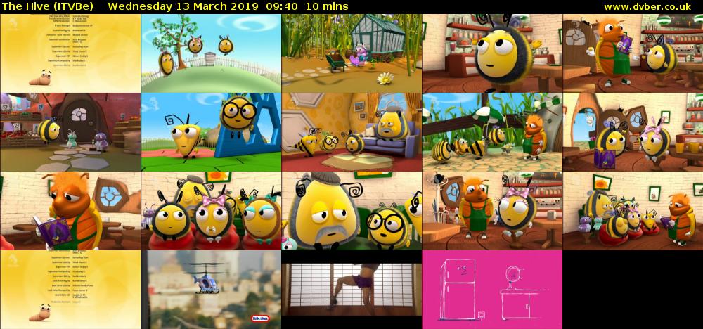 The Hive (ITVBe) Wednesday 13 March 2019 09:40 - 09:50