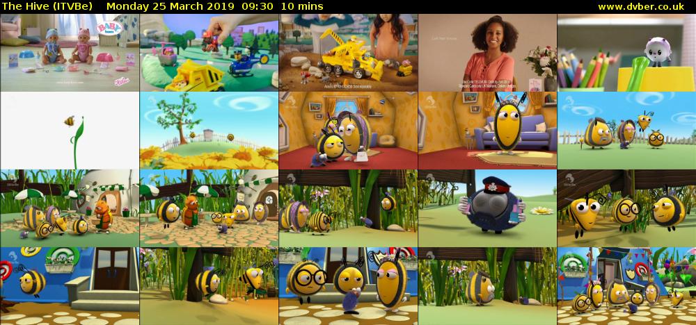 The Hive (ITVBe) Monday 25 March 2019 09:30 - 09:40