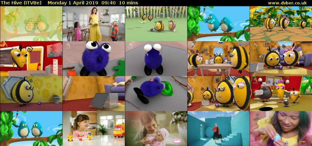 The Hive (ITVBe) Monday 1 April 2019 09:40 - 09:50