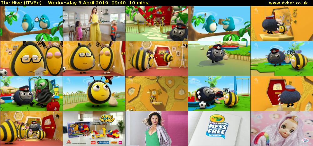 The Hive (ITVBe) Wednesday 3 April 2019 09:40 - 09:50