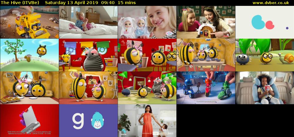 The Hive (ITVBe) Saturday 13 April 2019 09:40 - 09:55