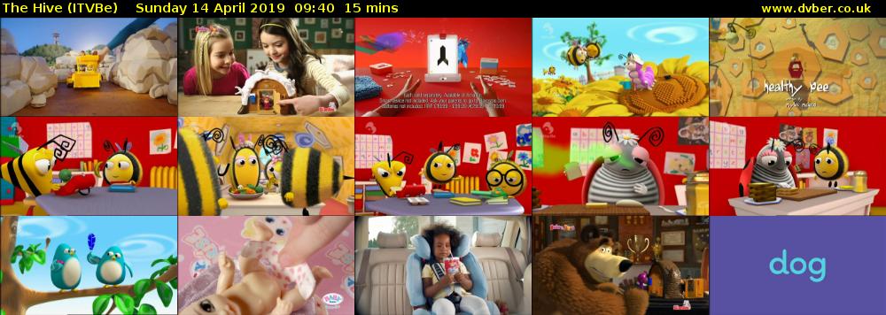 The Hive (ITVBe) Sunday 14 April 2019 09:40 - 09:55
