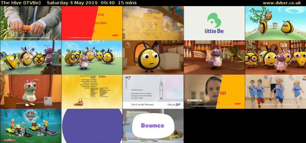 The Hive (ITVBe) Saturday 4 May 2019 09:40 - 09:55