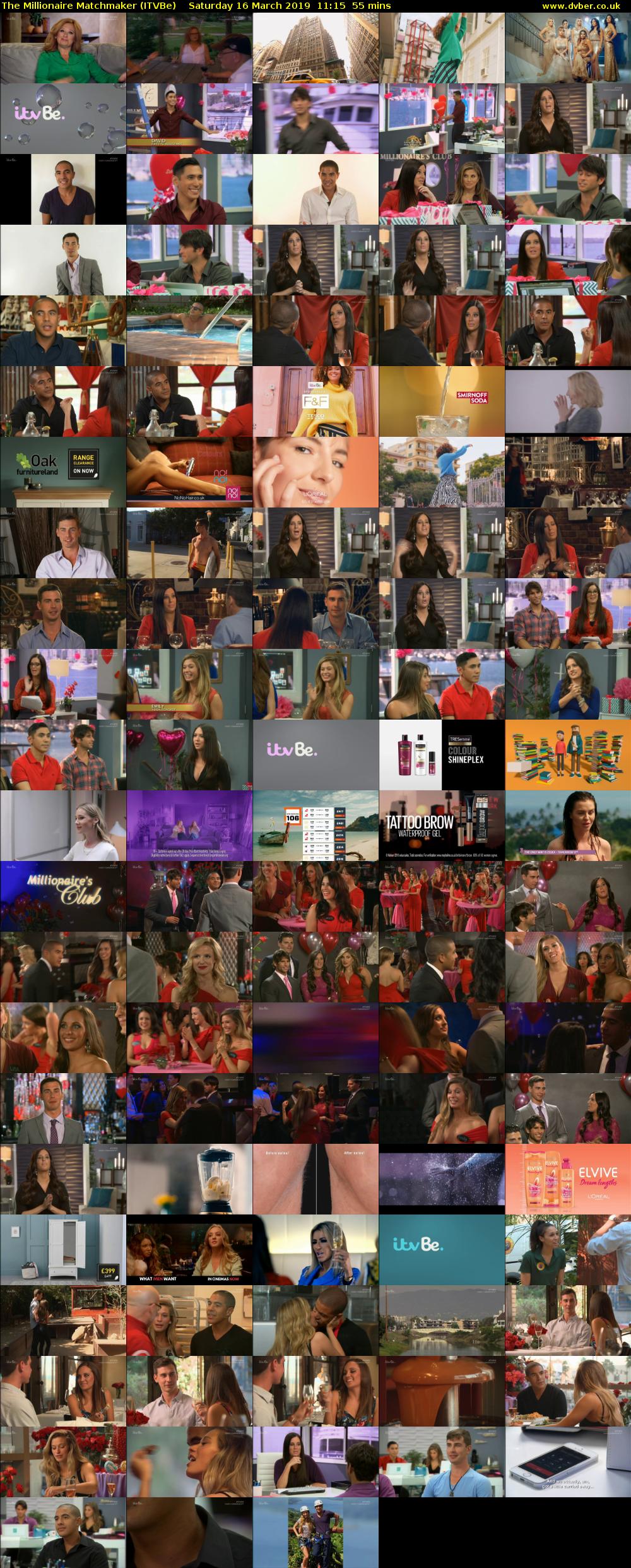 The Millionaire Matchmaker (ITVBe) Saturday 16 March 2019 11:15 - 12:10
