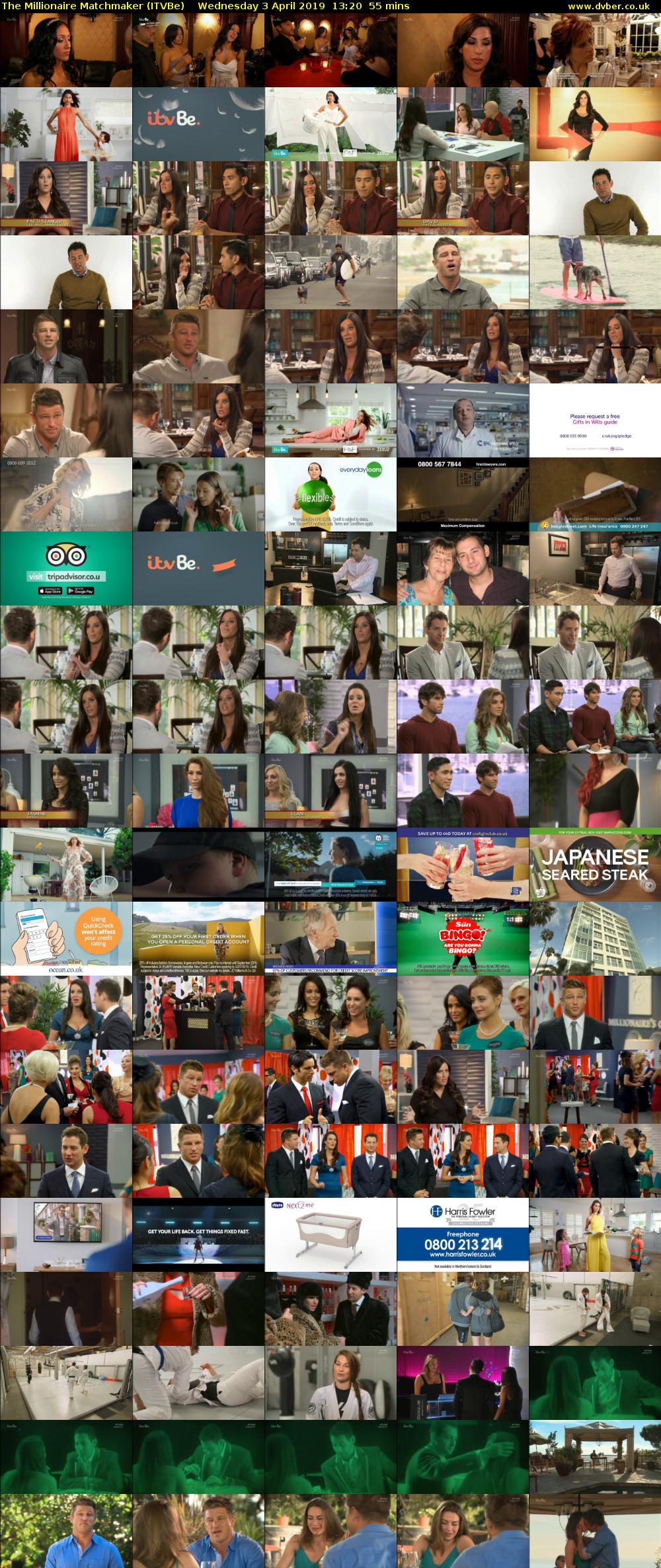 The Millionaire Matchmaker (ITVBe) Wednesday 3 April 2019 13:20 - 14:15