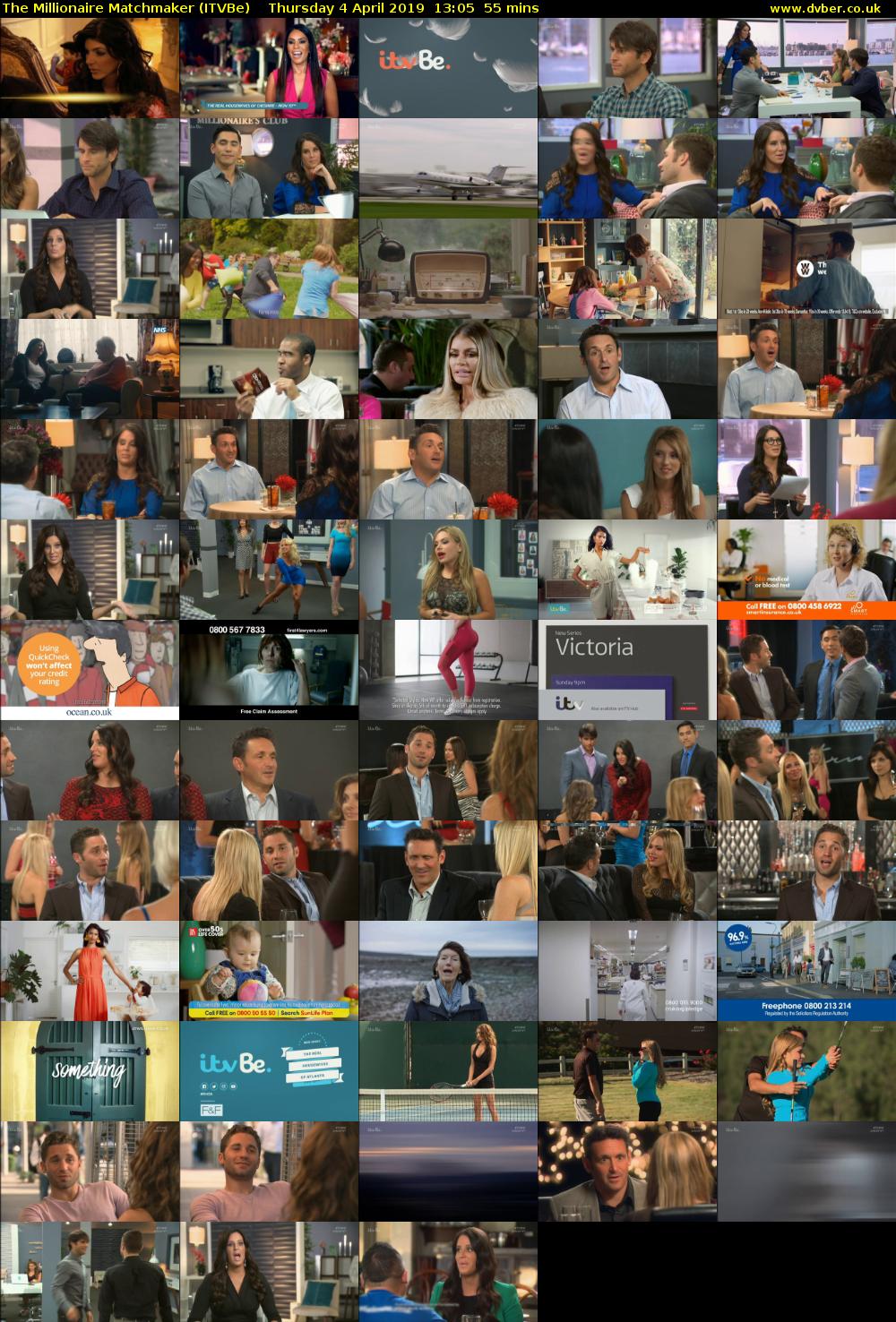 The Millionaire Matchmaker (ITVBe) Thursday 4 April 2019 13:05 - 14:00