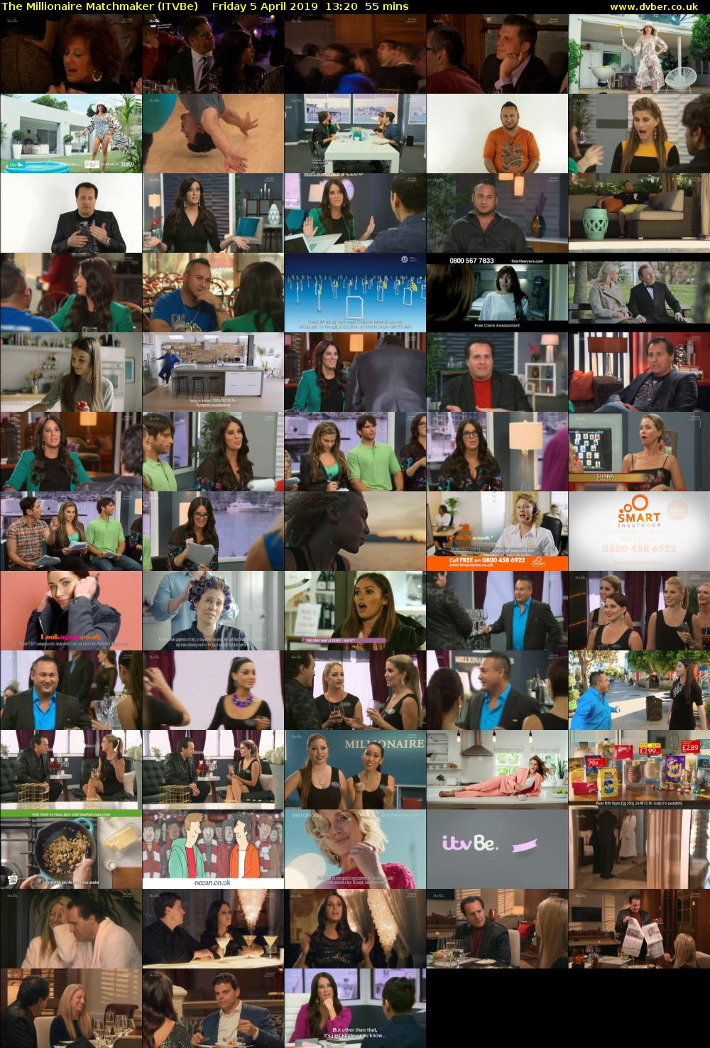 The Millionaire Matchmaker (ITVBe) Friday 5 April 2019 13:20 - 14:15
