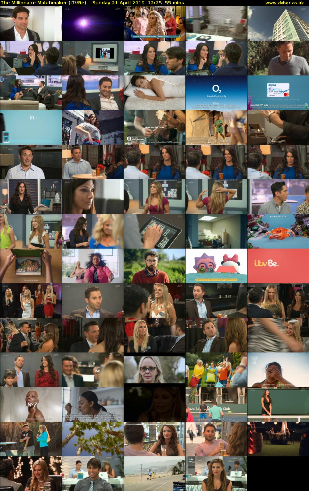 The Millionaire Matchmaker (ITVBe) Sunday 21 April 2019 12:25 - 13:20