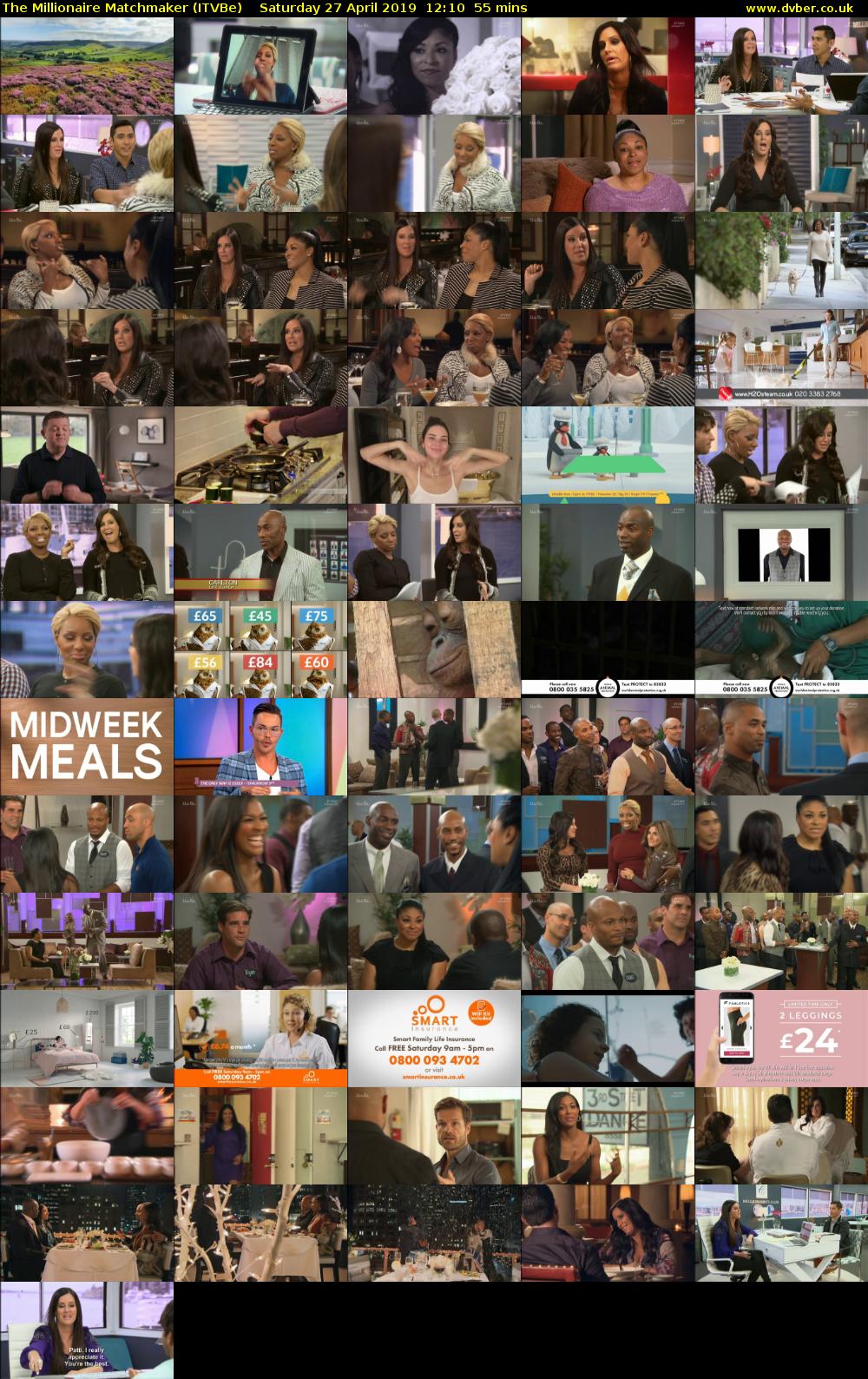 The Millionaire Matchmaker (ITVBe) Saturday 27 April 2019 12:10 - 13:05
