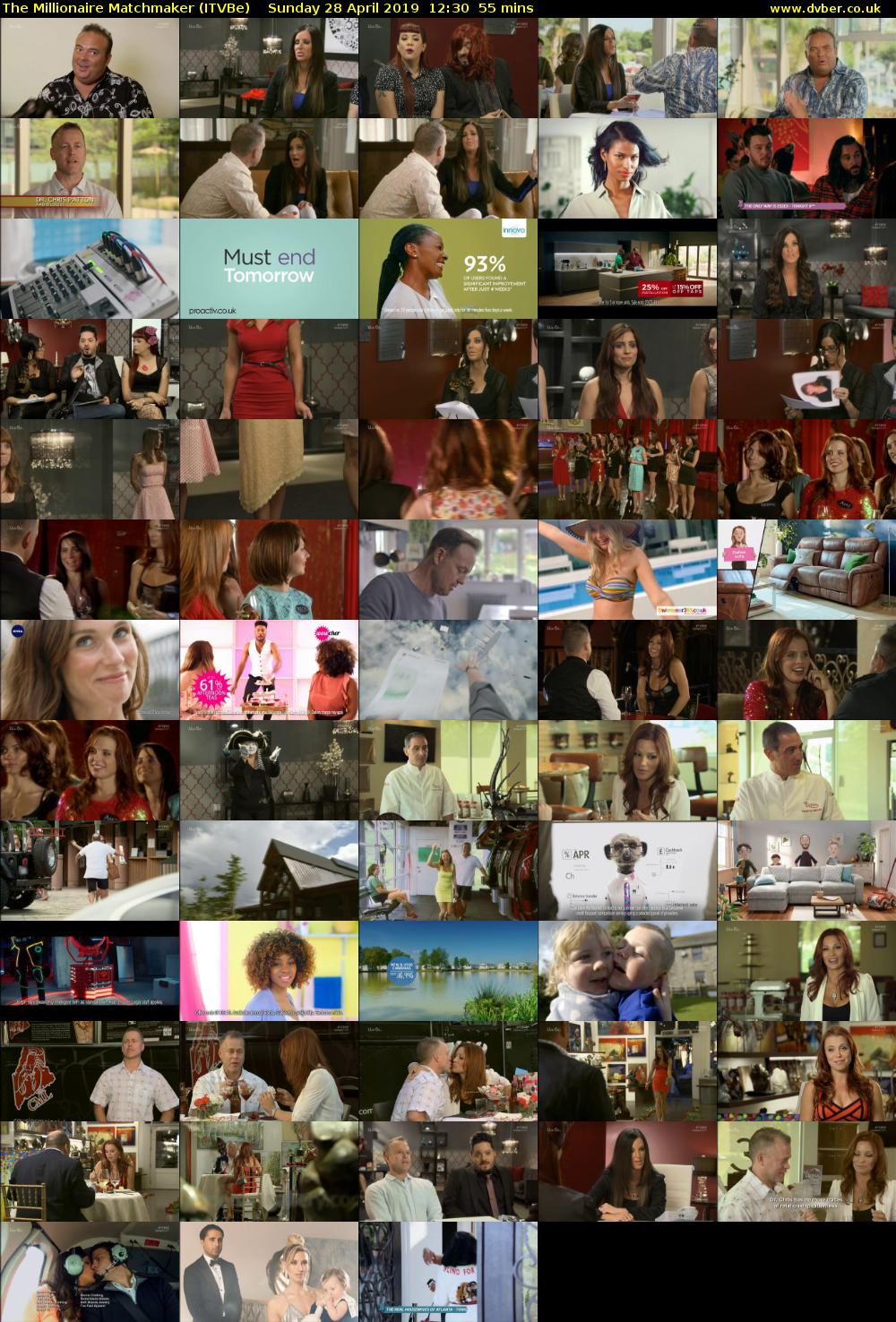 The Millionaire Matchmaker (ITVBe) Sunday 28 April 2019 12:30 - 13:25