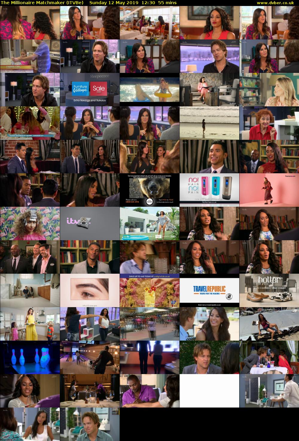The Millionaire Matchmaker (ITVBe) Sunday 12 May 2019 12:30 - 13:25