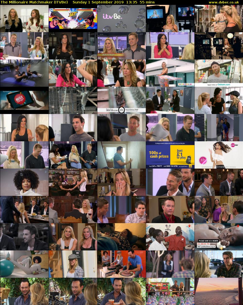 The Millionaire Matchmaker (ITVBe) Sunday 1 September 2019 13:35 - 14:30