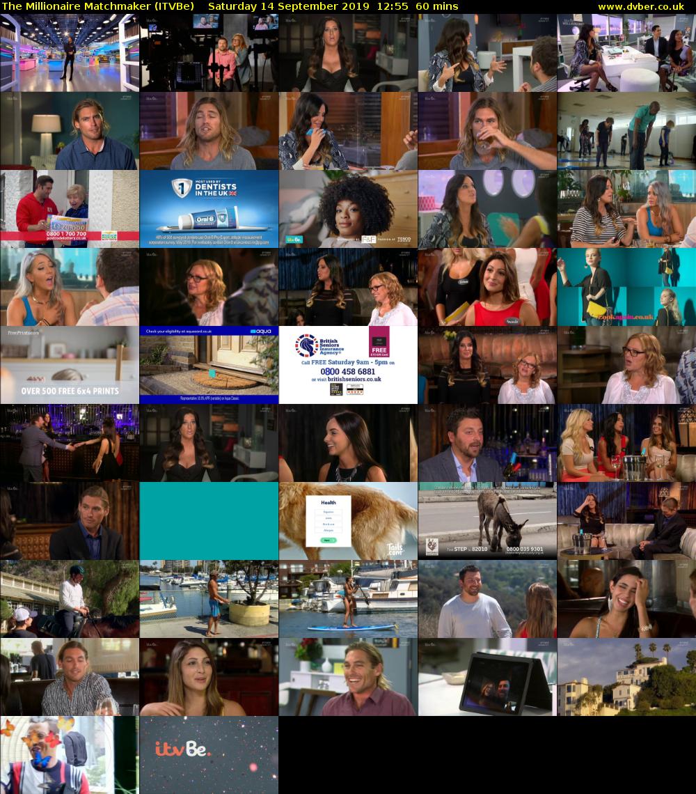 The Millionaire Matchmaker (ITVBe) Saturday 14 September 2019 12:55 - 13:55