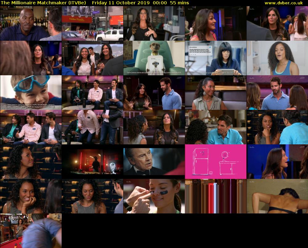 The Millionaire Matchmaker (ITVBe) Friday 11 October 2019 00:00 - 00:55