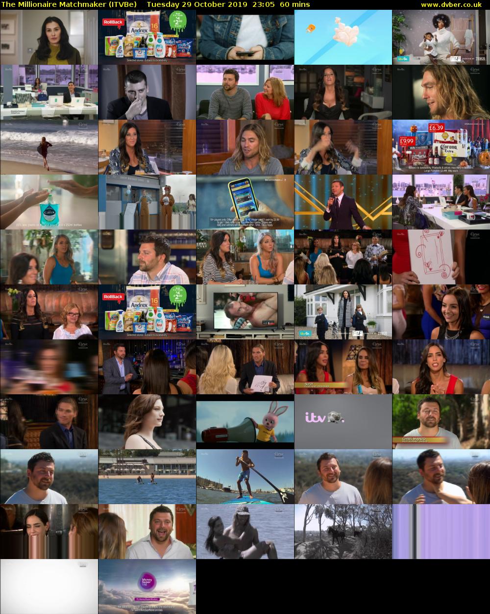 The Millionaire Matchmaker (ITVBe) Tuesday 29 October 2019 23:05 - 00:05