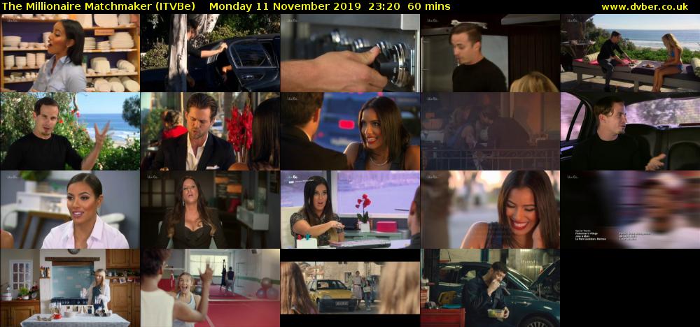 The Millionaire Matchmaker (ITVBe) Monday 11 November 2019 23:20 - 00:20