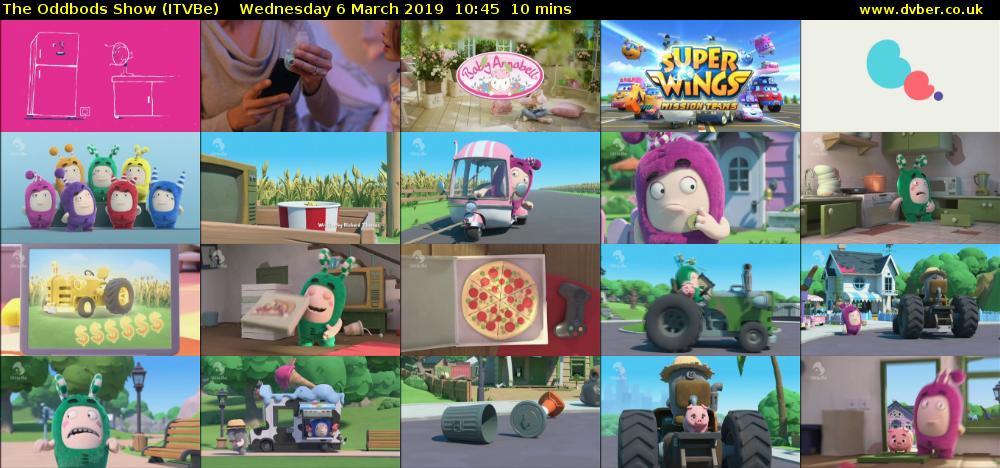The Oddbods Show (ITVBe) Wednesday 6 March 2019 10:45 - 10:55