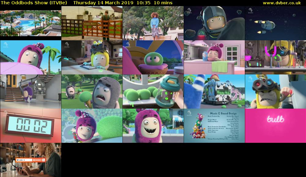 The Oddbods Show (ITVBe) Thursday 14 March 2019 10:35 - 10:45