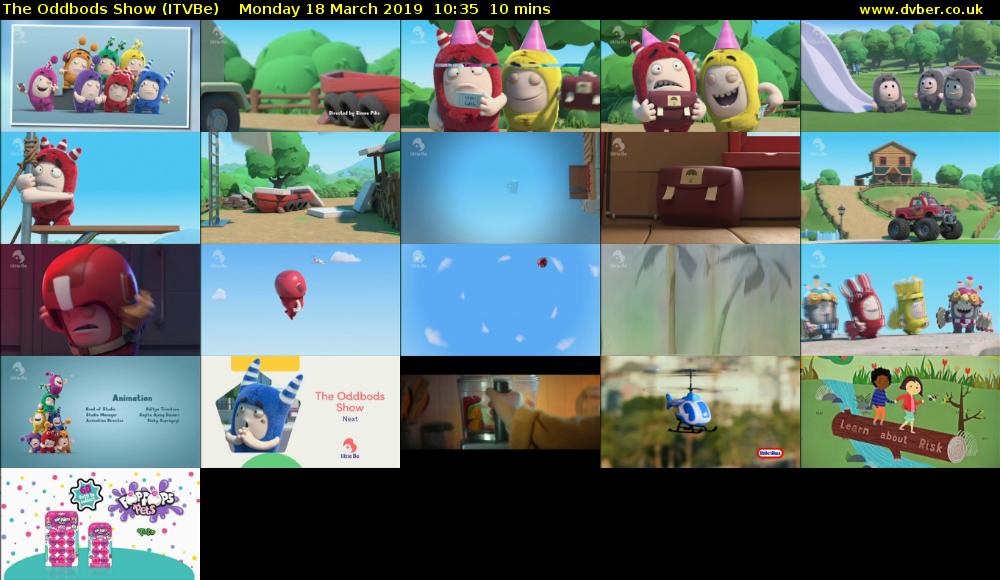 The Oddbods Show (ITVBe) Monday 18 March 2019 10:35 - 10:45