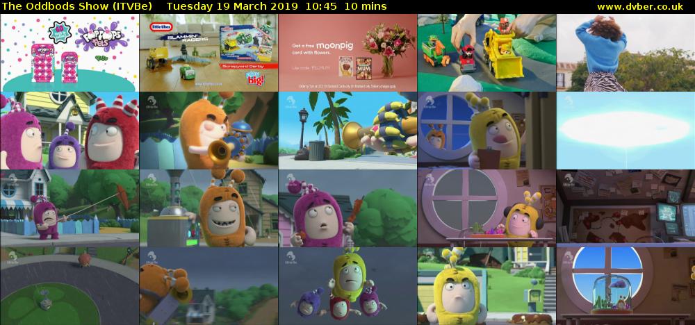 The Oddbods Show (ITVBe) Tuesday 19 March 2019 10:45 - 10:55
