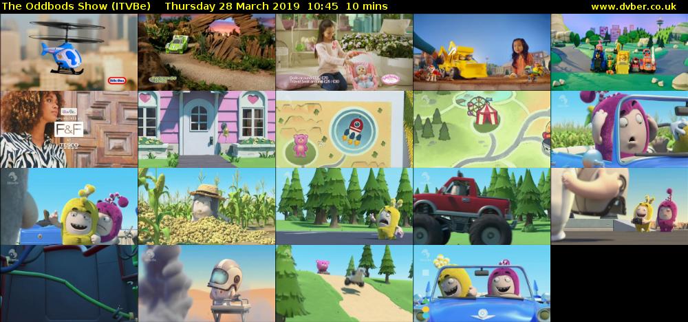 The Oddbods Show (ITVBe) Thursday 28 March 2019 10:45 - 10:55