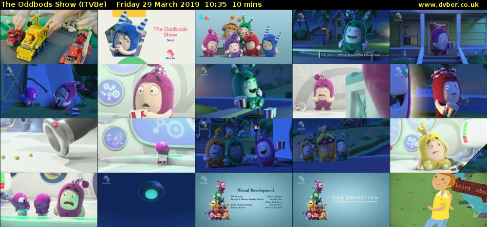 The Oddbods Show (ITVBe) Friday 29 March 2019 10:35 - 10:45