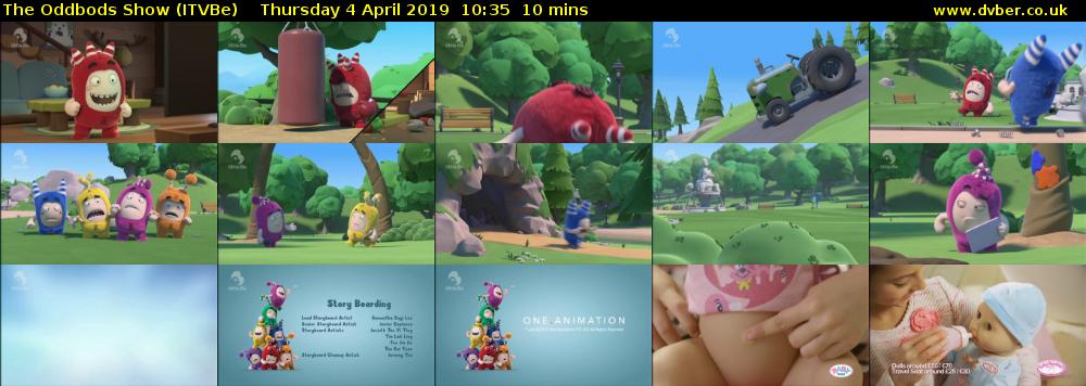 The Oddbods Show (ITVBe) Thursday 4 April 2019 10:35 - 10:45