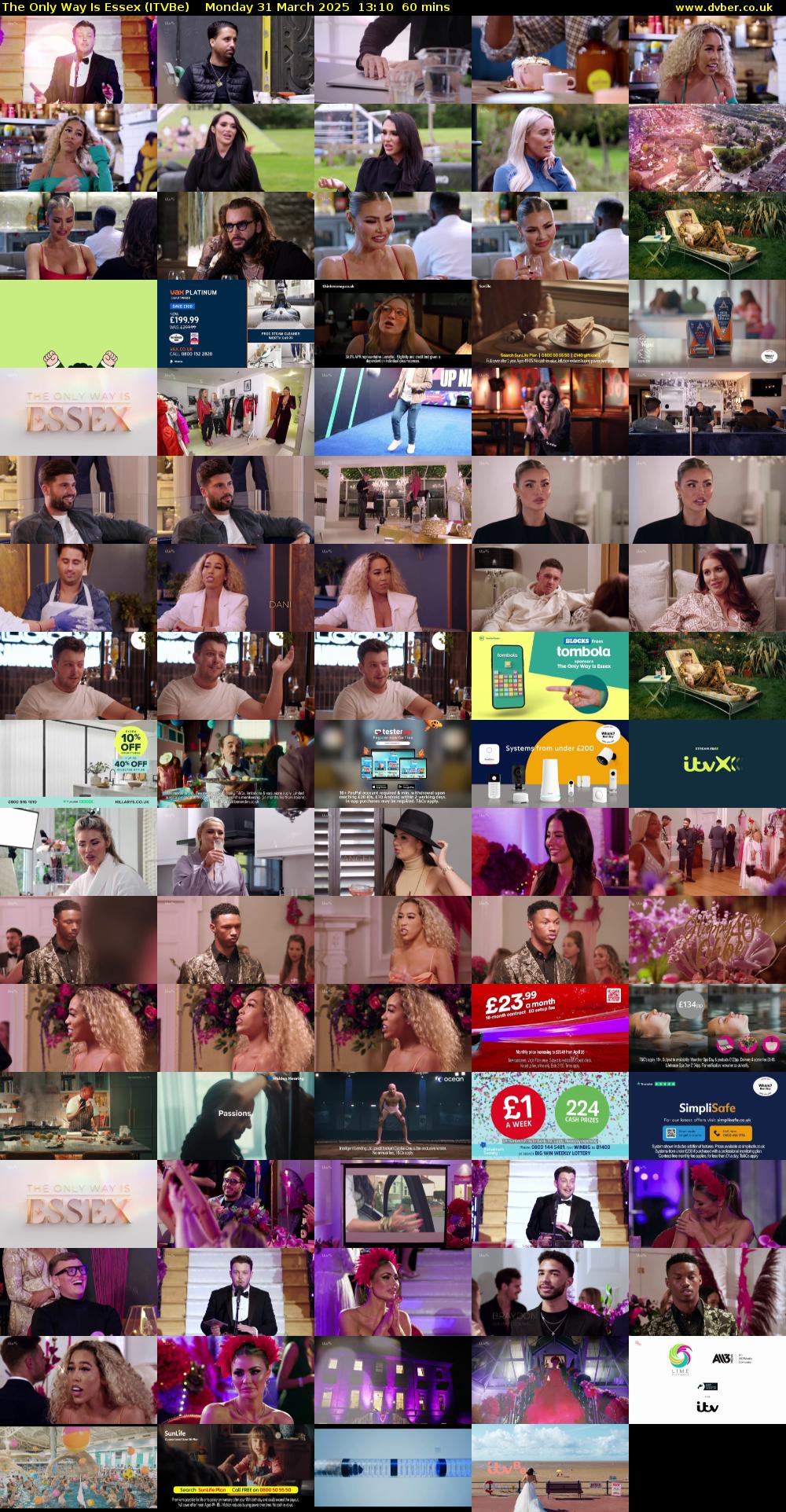 The Only Way Is Essex (ITVBe) Monday 31 March 2025 13:10 - 14:10