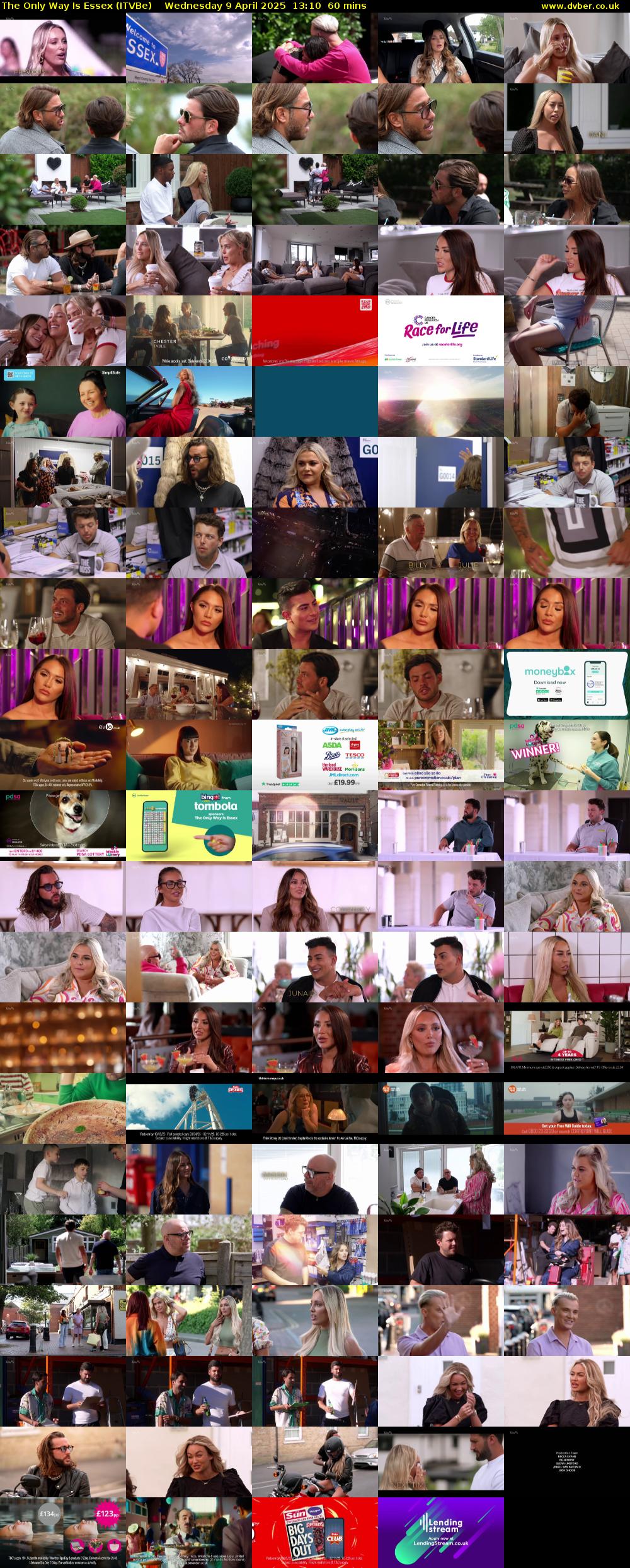 The Only Way Is Essex (ITVBe) Wednesday 9 April 2025 13:10 - 14:10