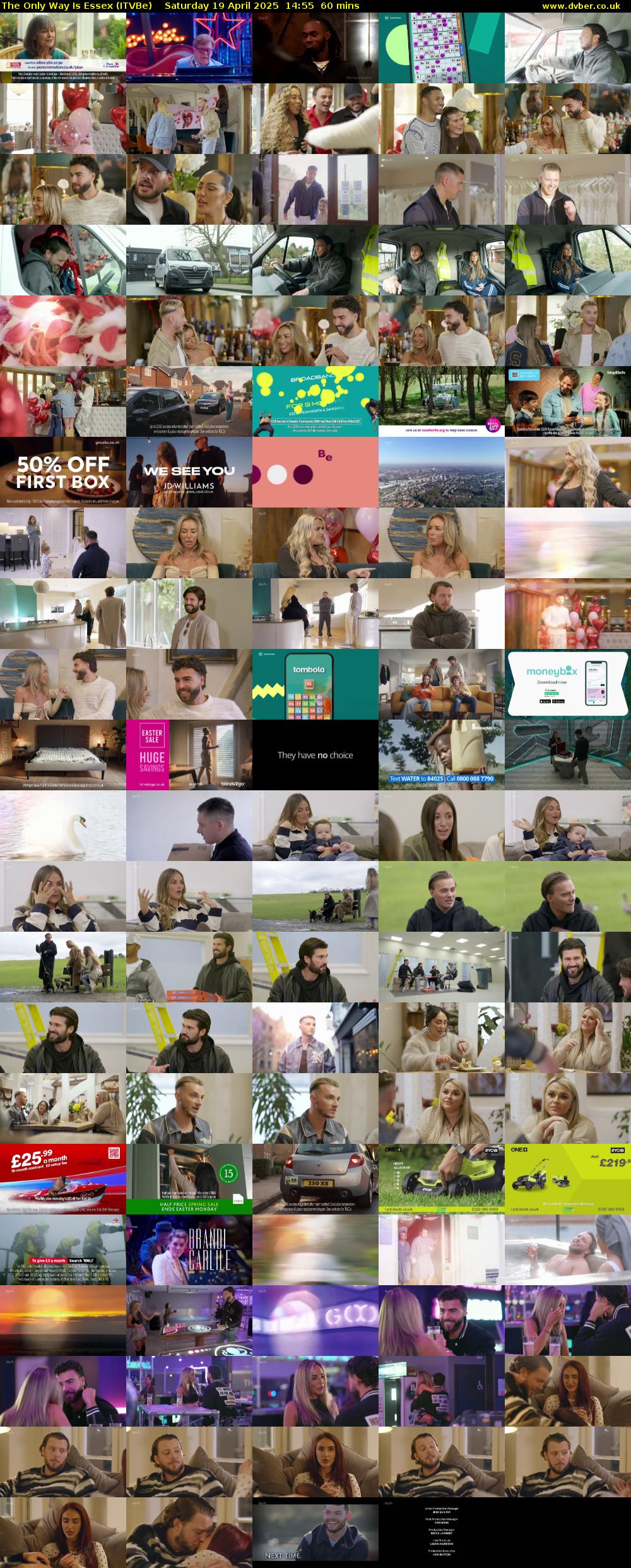 The Only Way Is Essex (ITVBe) Saturday 19 April 2025 14:55 - 15:55