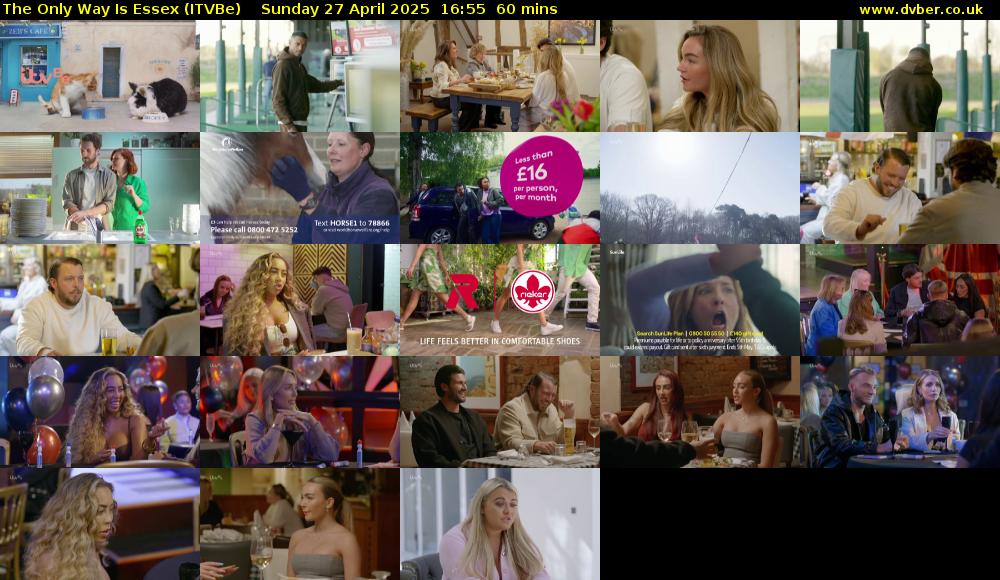 The Only Way Is Essex (ITVBe) Sunday 27 April 2025 16:55 - 17:55