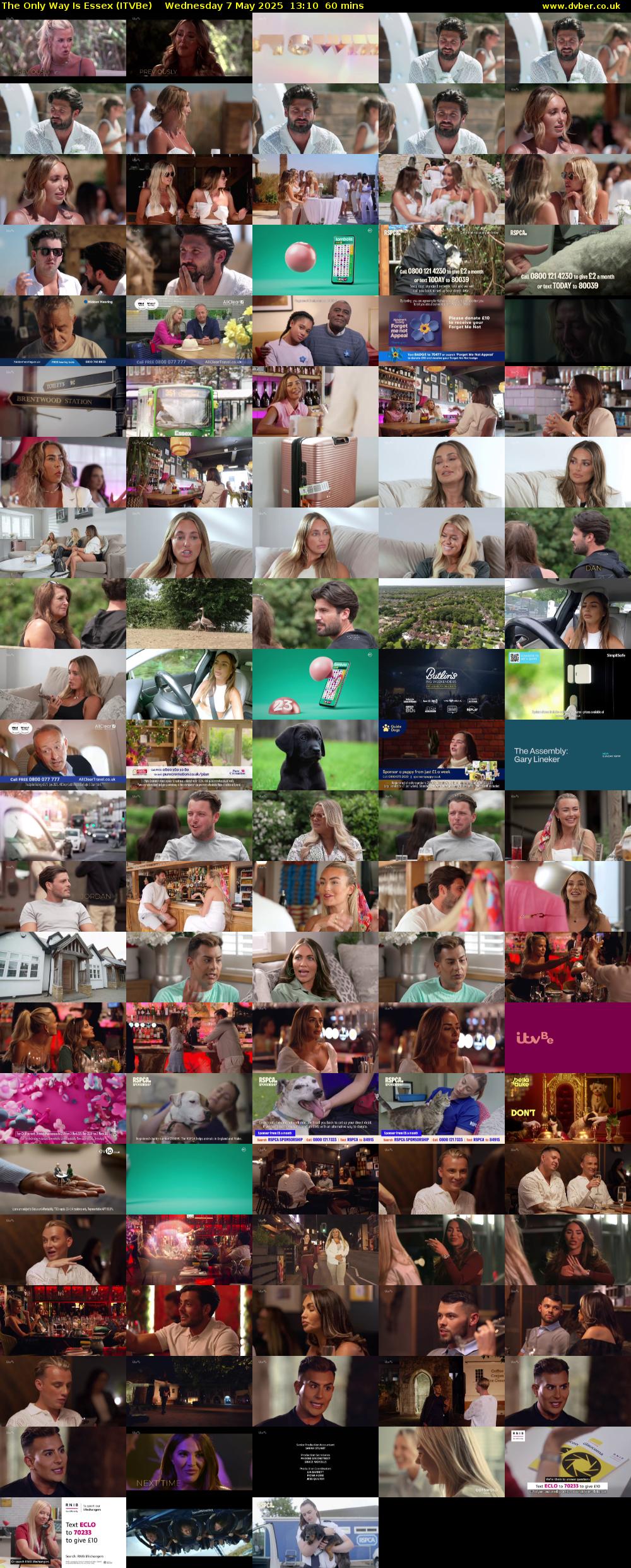 The Only Way Is Essex (ITVBe) Wednesday 7 May 2025 13:10 - 14:10