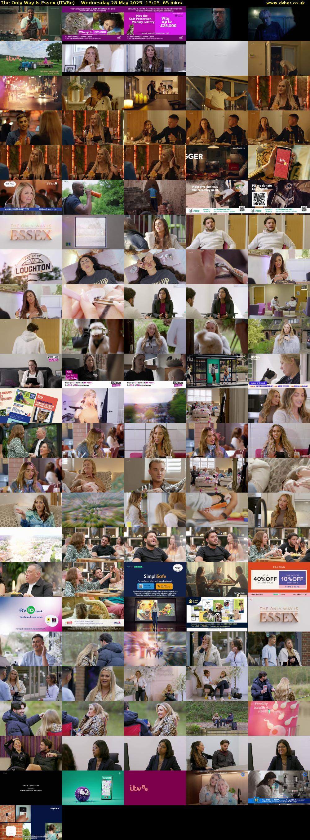 The Only Way Is Essex (ITVBe) Wednesday 28 May 2025 13:05 - 14:10