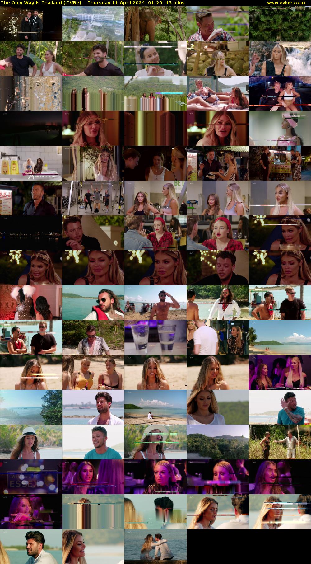 The Only Way Is Thailand (ITVBe) Thursday 11 April 2024 01:20 - 02:05