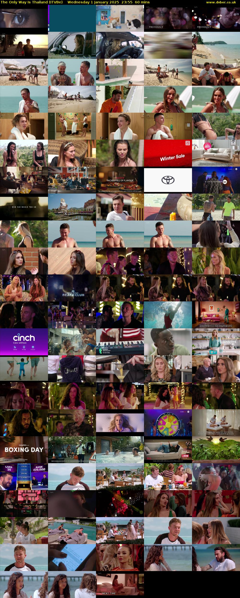 The Only Way Is Thailand (ITVBe) Wednesday 1 January 2025 23:55 - 00:55