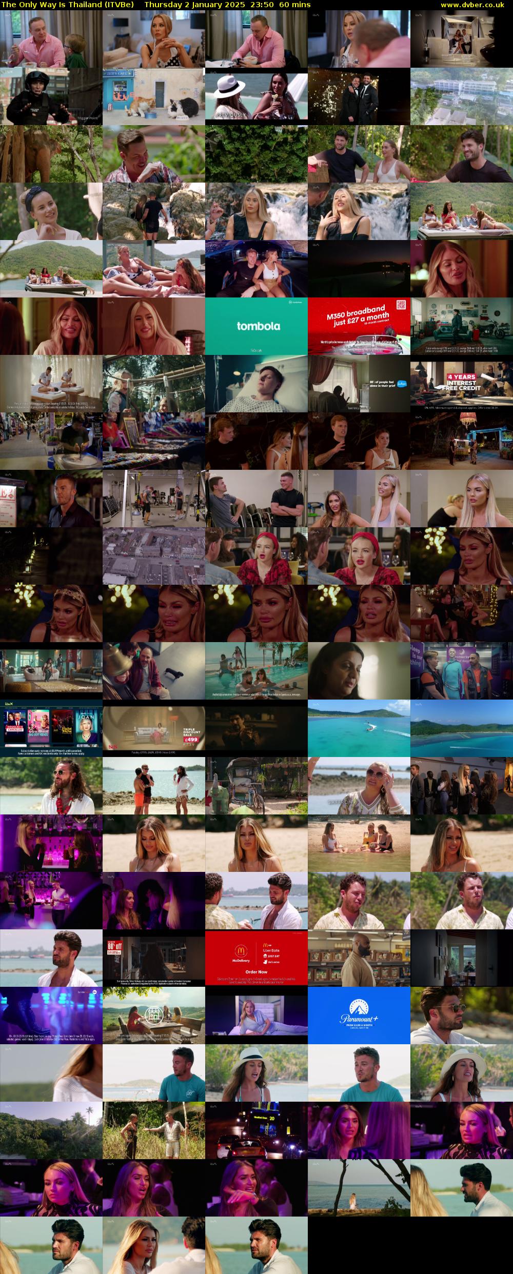The Only Way Is Thailand (ITVBe) Thursday 2 January 2025 23:50 - 00:50