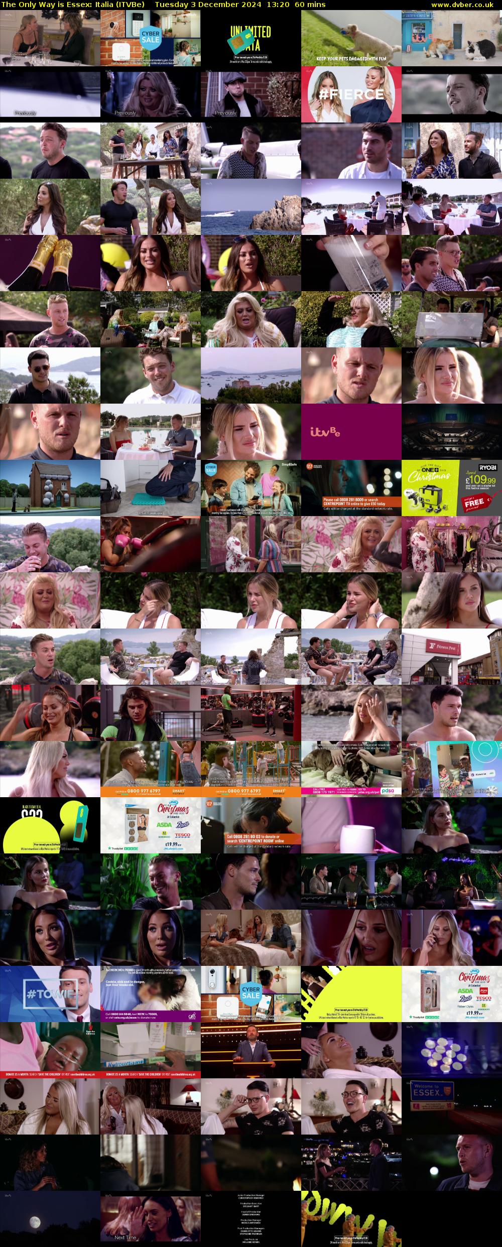 The Only Way is Essex: Italia (ITVBe) Tuesday 3 December 2024 13:20 - 14:20
