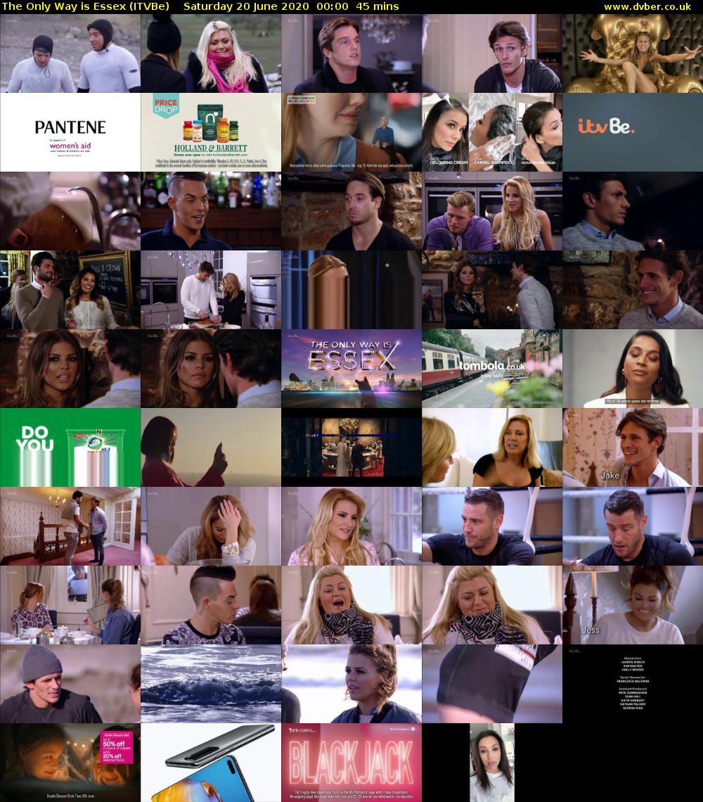 The Only Way is Essex (ITVBe) Saturday 20 June 2020 00:00 - 00:45