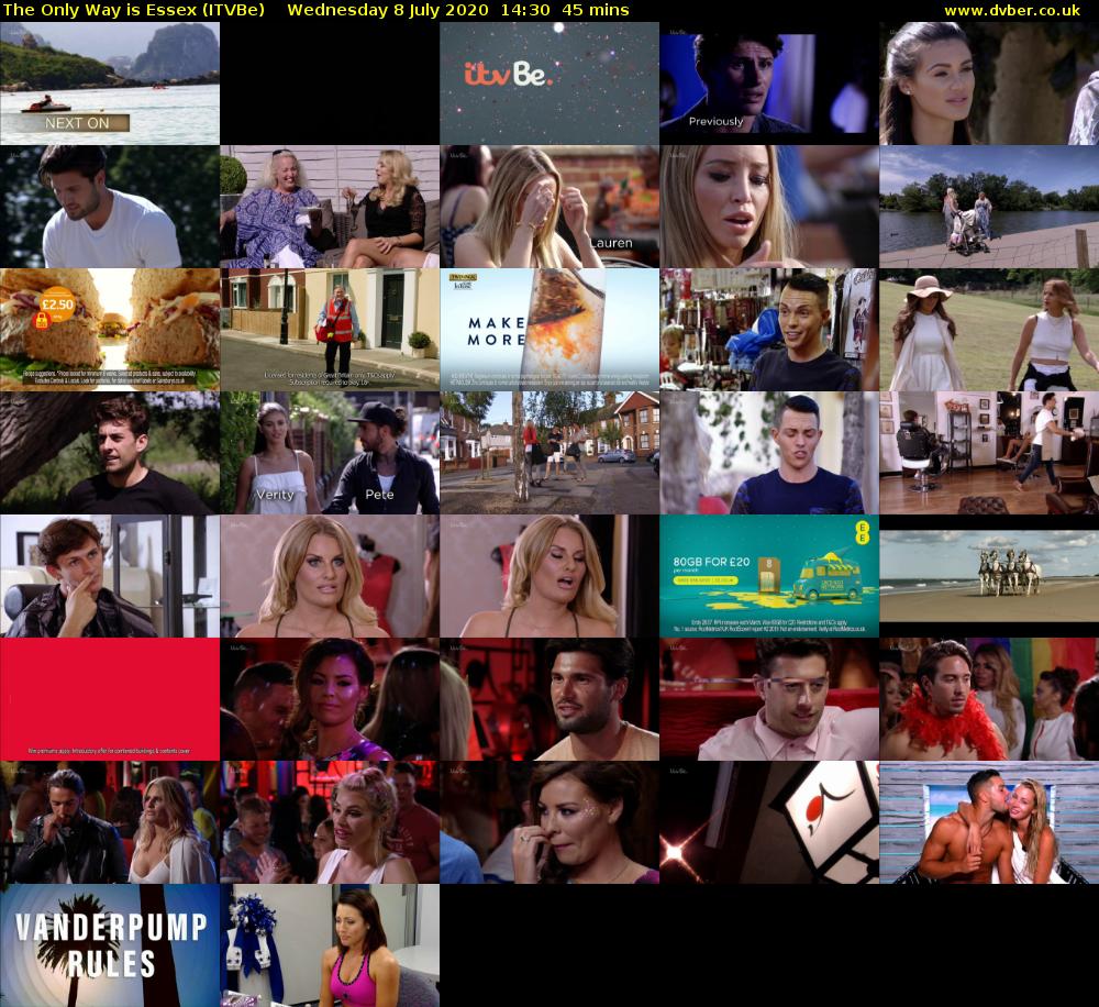 The Only Way is Essex (ITVBe) Wednesday 8 July 2020 14:30 - 15:15