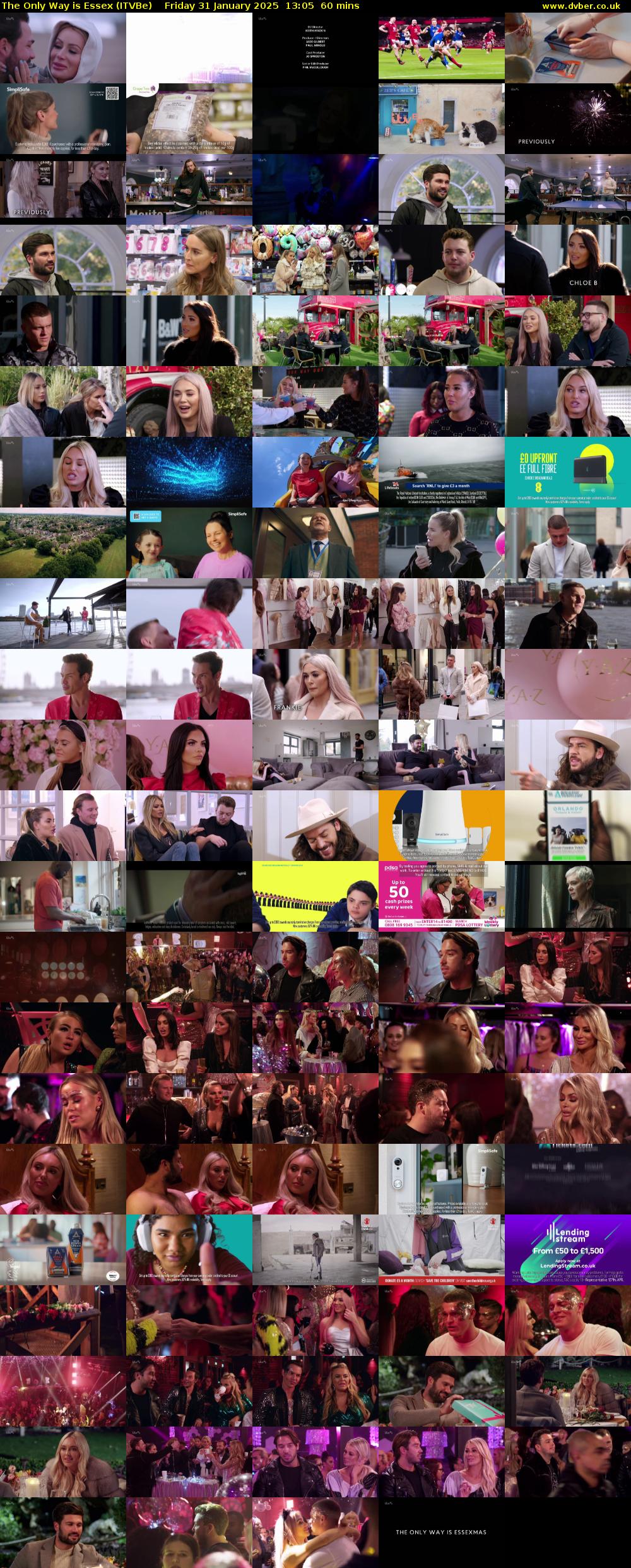 The Only Way is Essex (ITVBe) Friday 31 January 2025 13:05 - 14:05