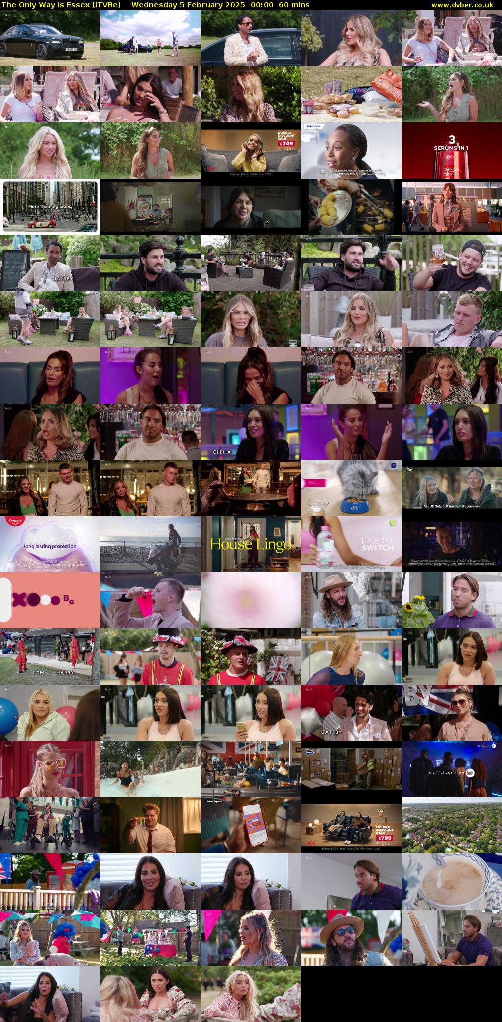 The Only Way is Essex (ITVBe) Wednesday 5 February 2025 00:00 - 01:00
