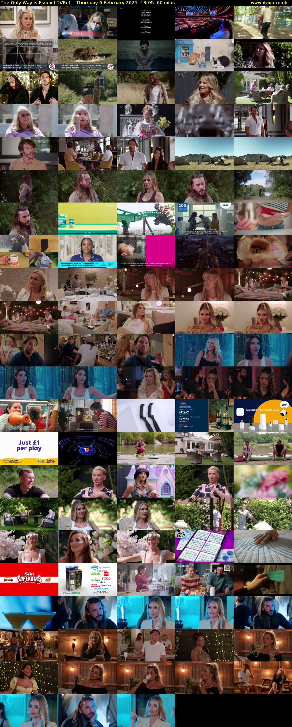 The Only Way is Essex (ITVBe) Thursday 6 February 2025 13:05 - 14:05