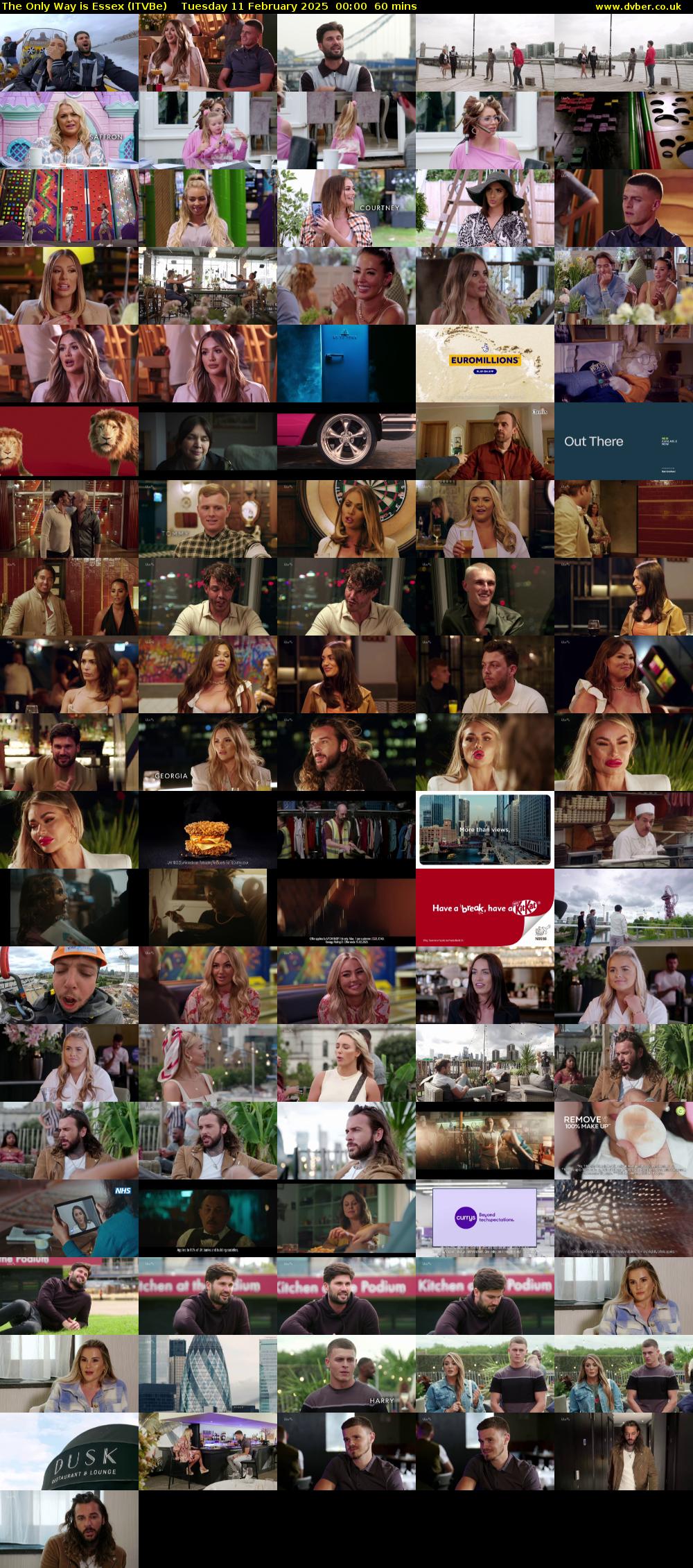 The Only Way is Essex (ITVBe) Tuesday 11 February 2025 00:00 - 01:00