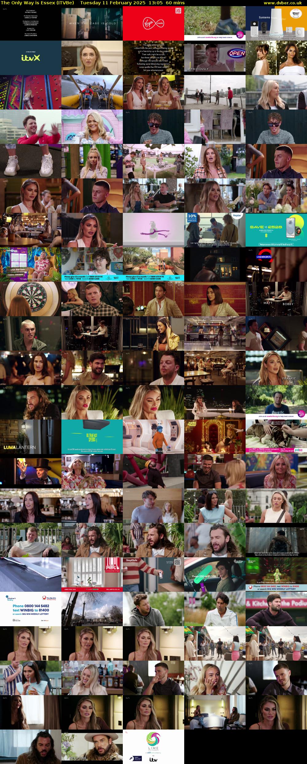 The Only Way is Essex (ITVBe) Tuesday 11 February 2025 13:05 - 14:05