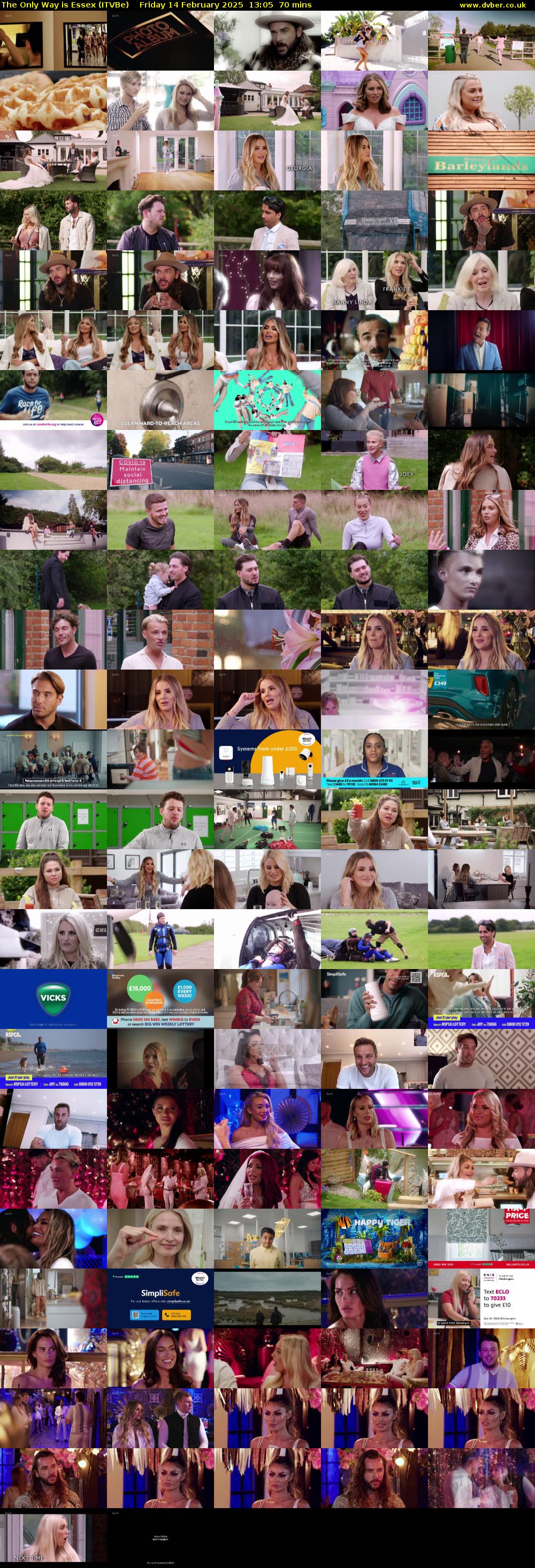 The Only Way is Essex (ITVBe) Friday 14 February 2025 13:05 - 14:15