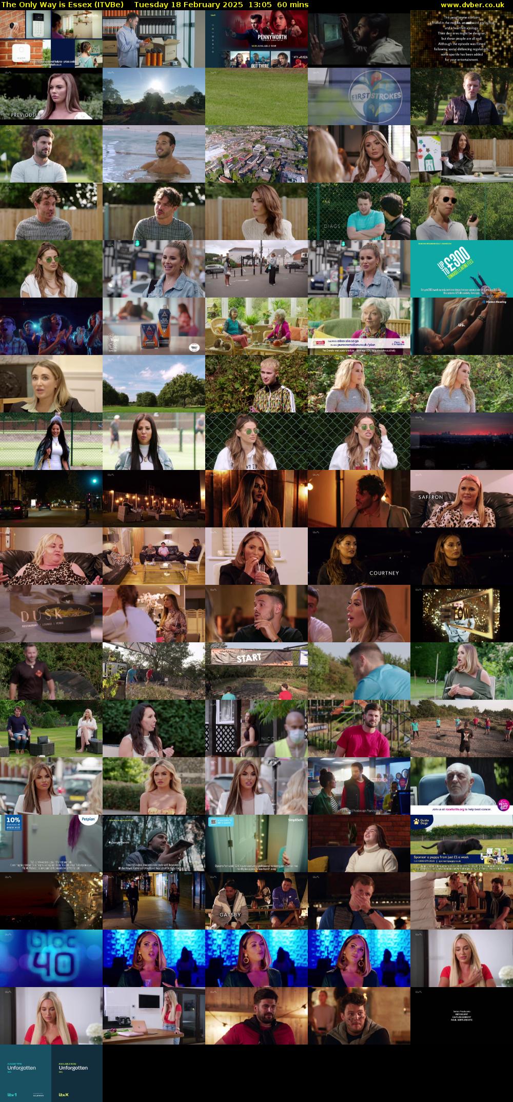 The Only Way is Essex (ITVBe) Tuesday 18 February 2025 13:05 - 14:05