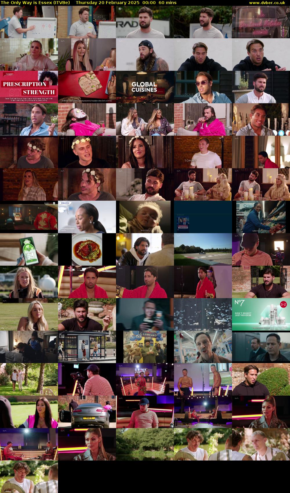 The Only Way is Essex (ITVBe) Thursday 20 February 2025 00:00 - 01:00